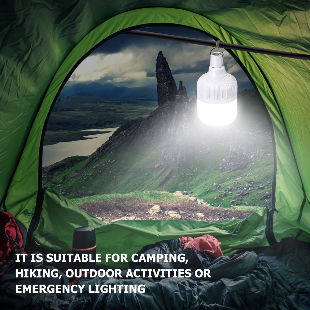 Cheap Goat Tents Emergency Lights Portable LED Lantern Outdoor Camp Flashlight Tente Familiale Camping Lights Lamp USB Rechargeable Light 30 100W   